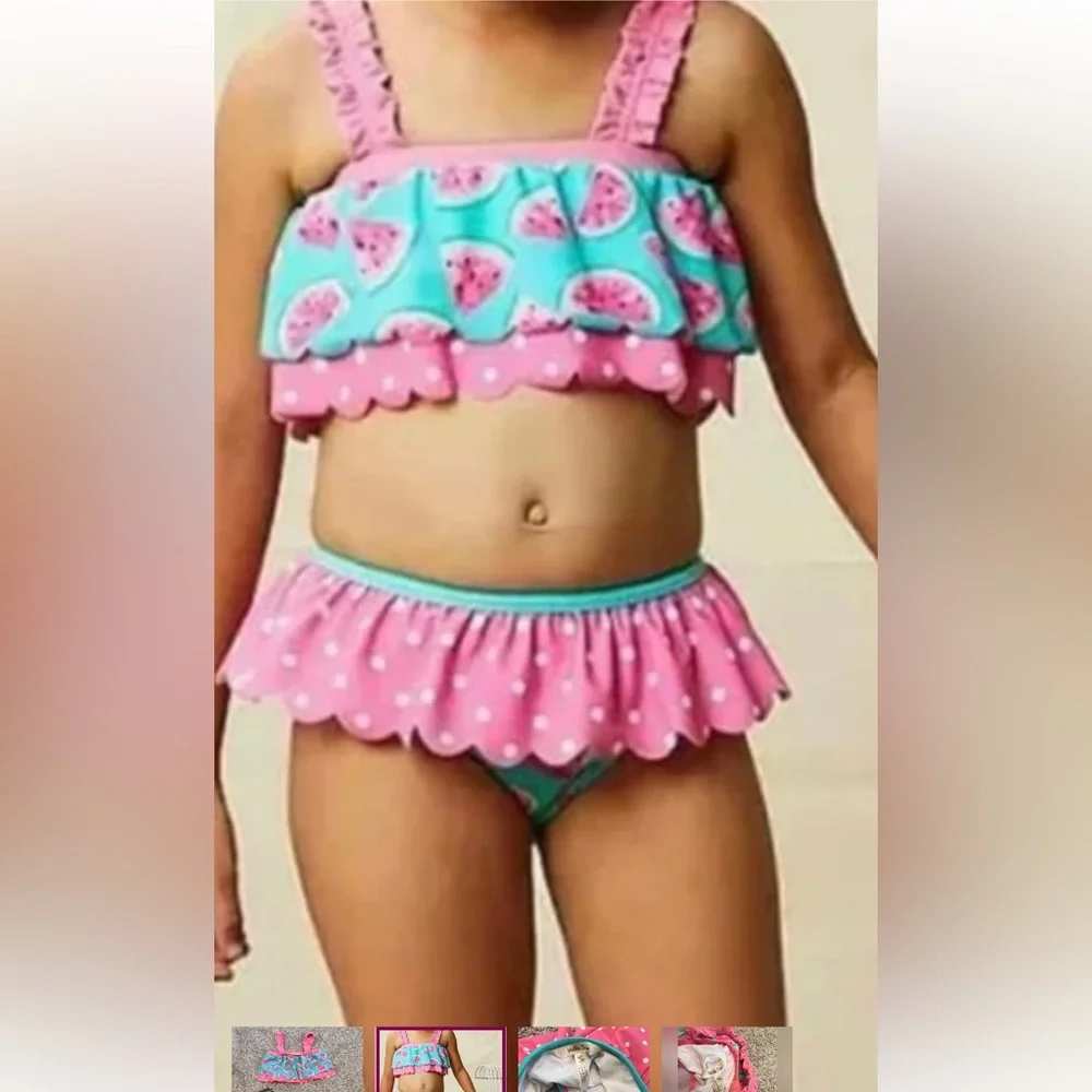 Matilda‎ Jane Enchanted Garden Water Play Two Piece Swim Suit Size 14